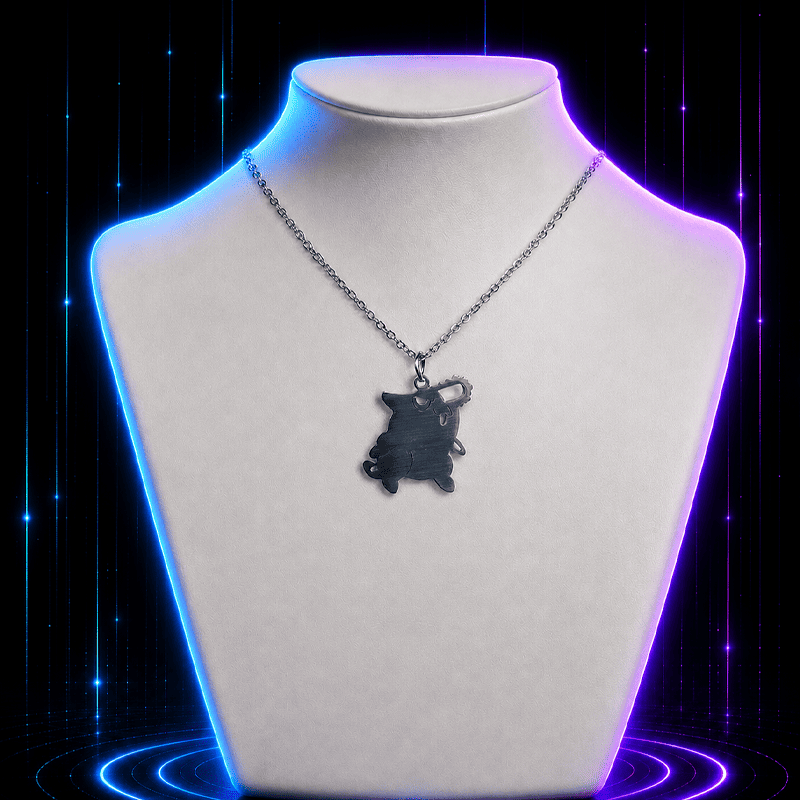 Chainsaw Companion Anime Necklace