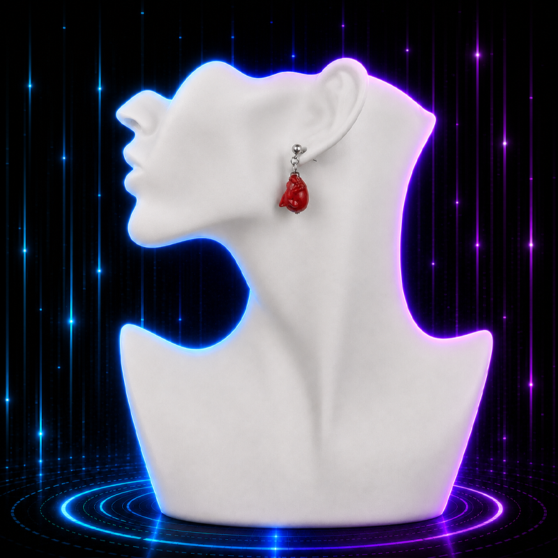 Crimson Fate Idol Anime Earrings