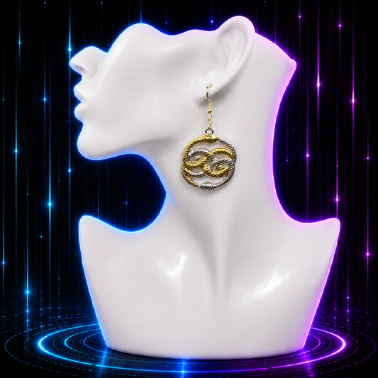 Double Ouroboros Movie Earrings