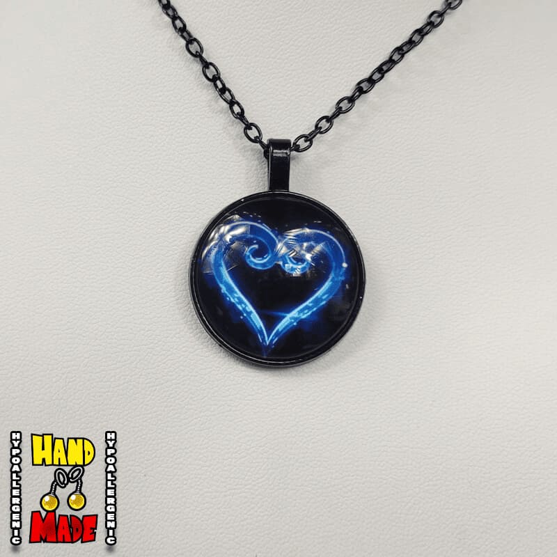 Heart Key Emblem Gaming Necklace