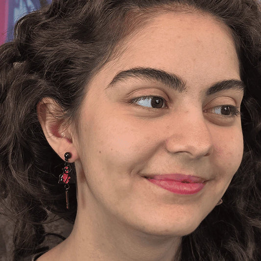 Masked Merc Layered Movies Earrings