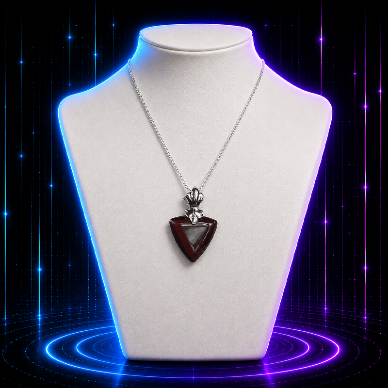 Crimson Gem Anime Necklace