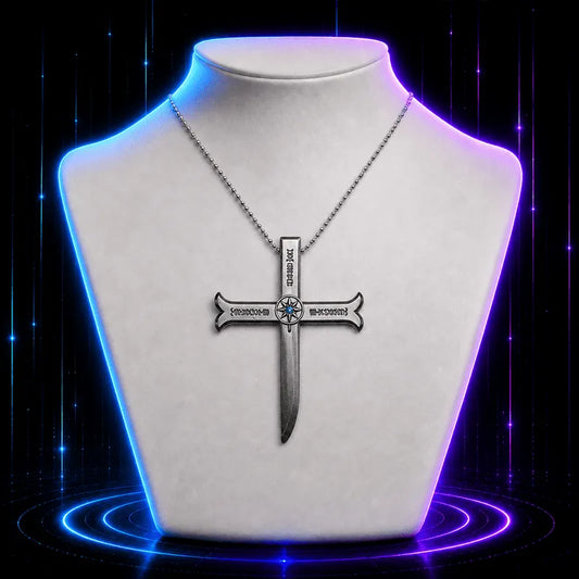Sovereign Cross Blades Anime Necklace