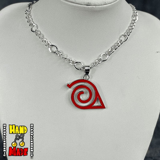 Spiral Leaf Anime Necklace