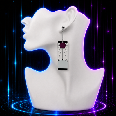 Rising Dawn Hanafuda Anime Earrings