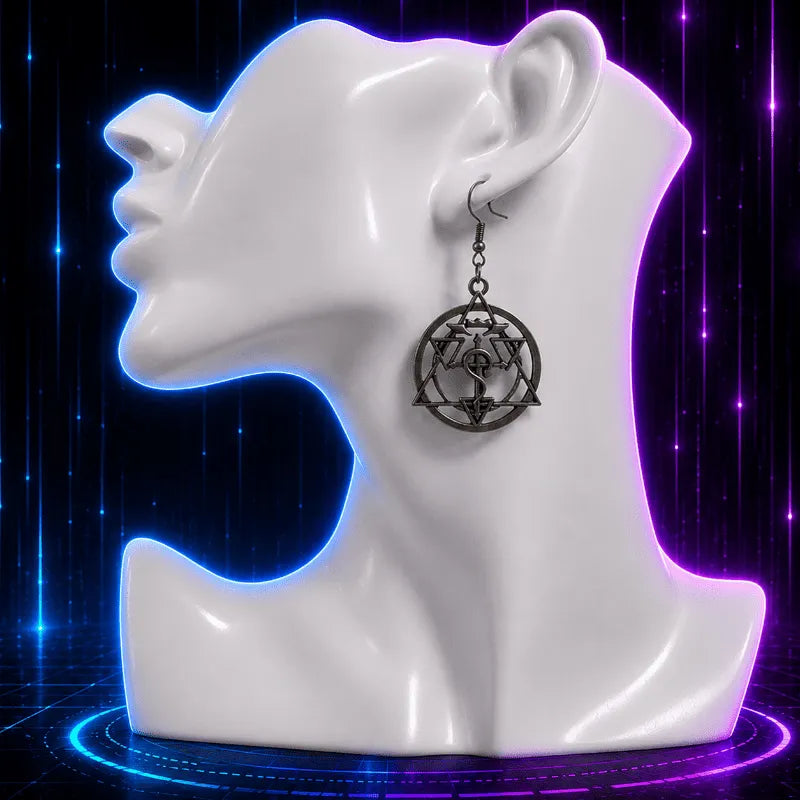 Alchemist Circle Anime Earrings