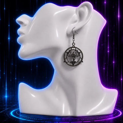 Alchemist Circle Anime Earrings