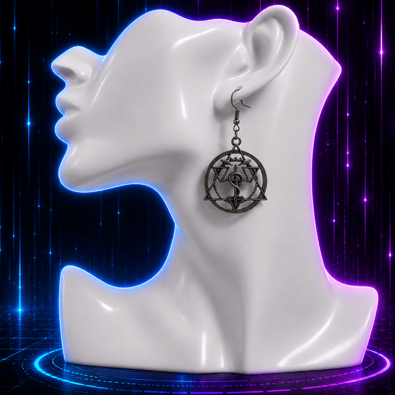 Alchemist Circle Anime Earrings