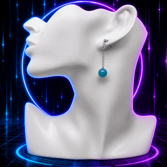 Aquamarine Ascension Sphere Anime Earrings