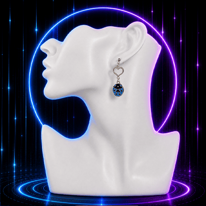 Cerulean Fate Ladybug Anime Earrings