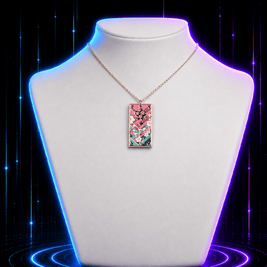 Cherry Blossom Hanafuda Anime Necklace