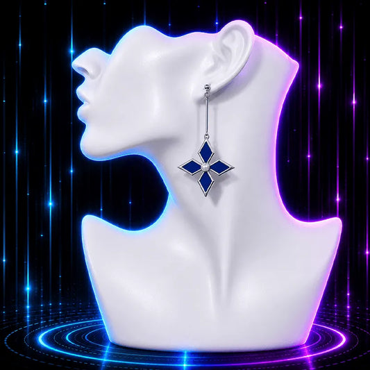Columbine Flower Gaming Earrings