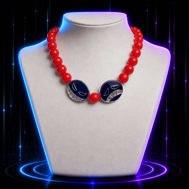 Tragedy and Comedy Mask Necklace