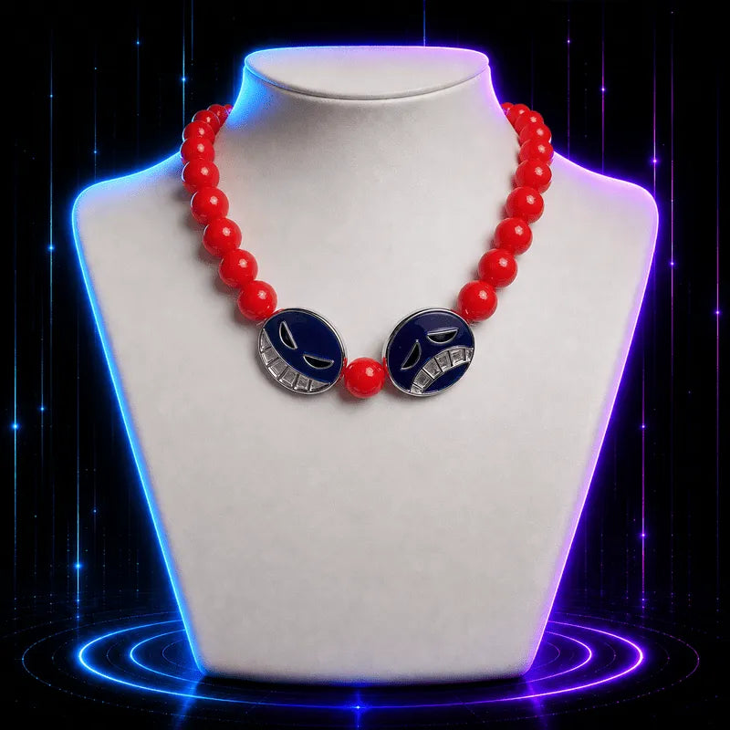 Tragedy and Comedy Mask Necklace