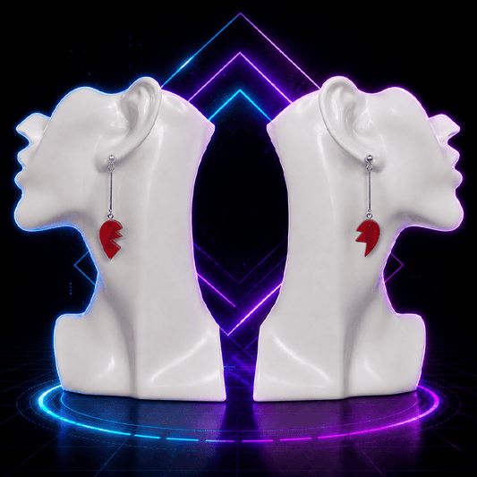 Crusader’s Broken Heart Anime Earrings