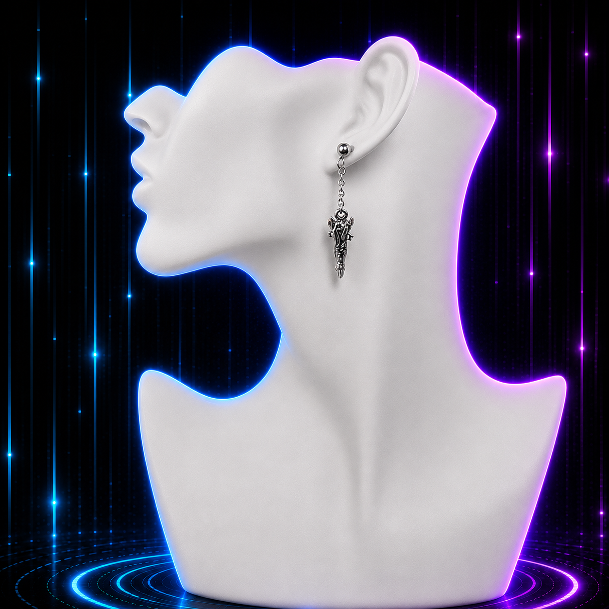 Cursed Relic Dangle Anime Earrings