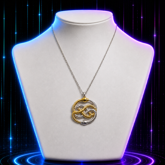 Double Ouroboros Movie Necklace