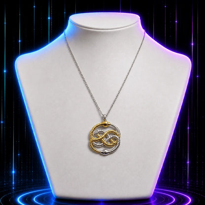 Double Ouroboros Movie Necklace