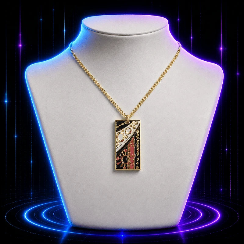 Flashy Hanafuda Anime Necklace