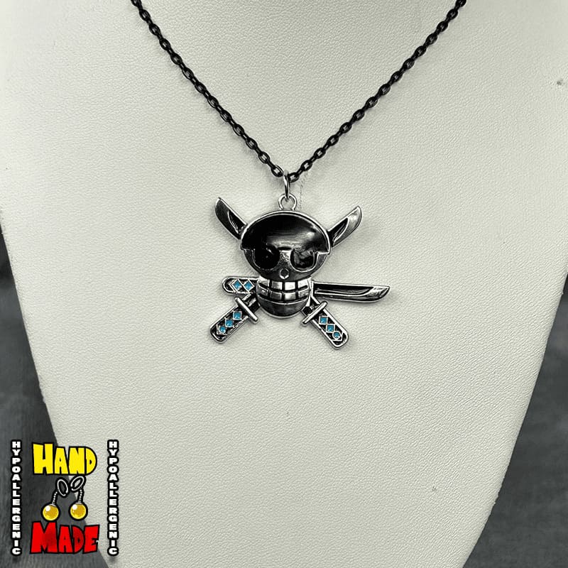 Pirate Skull Crest Anime Necklace