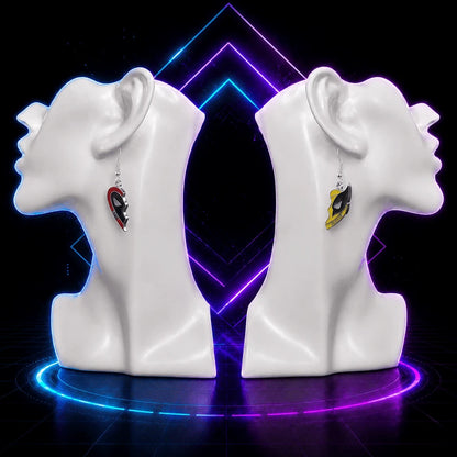 Masked Duo Friendship Earrings
