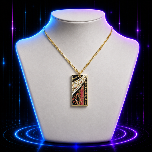Flashy Hanafuda Anime Necklace