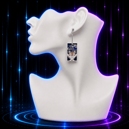 Boar Mask Hanafuda Anime Earrings
