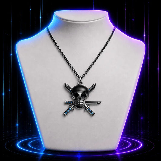 Pirate Skull Crest Anime Necklace