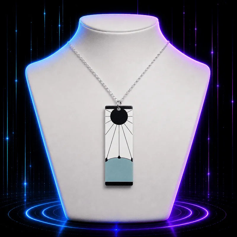 Rising Dawn Hanafuda Anime Necklace