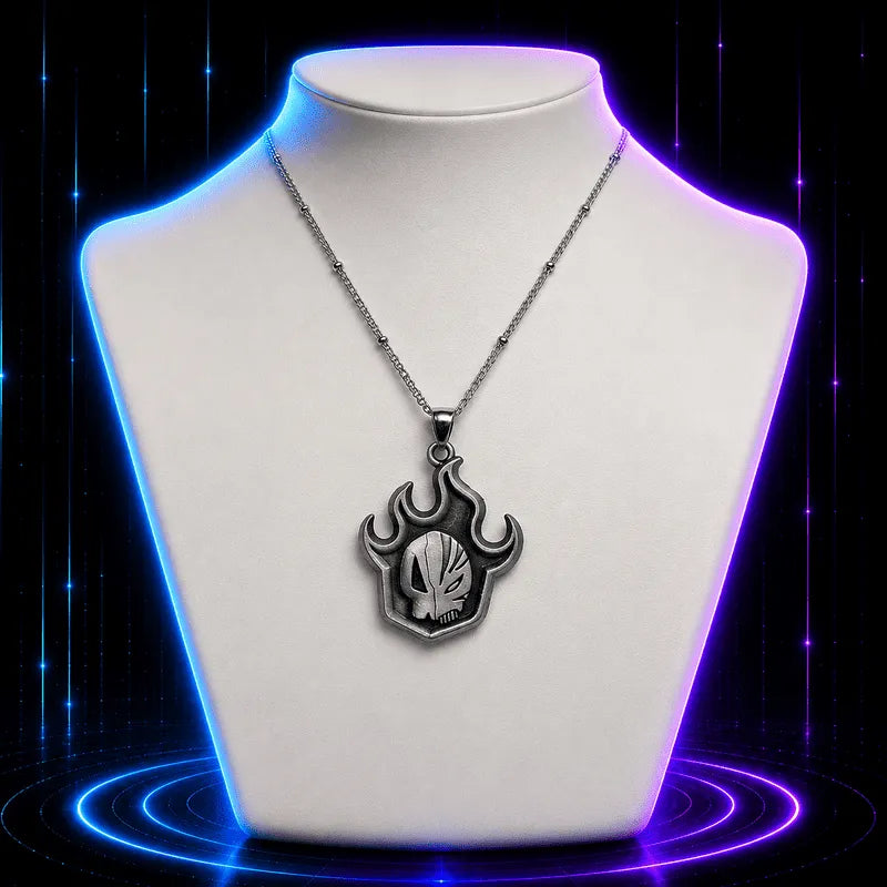 Silver Flames Necklace