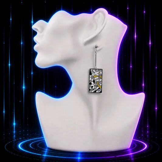Snakes Hanafuda Anime Earrings