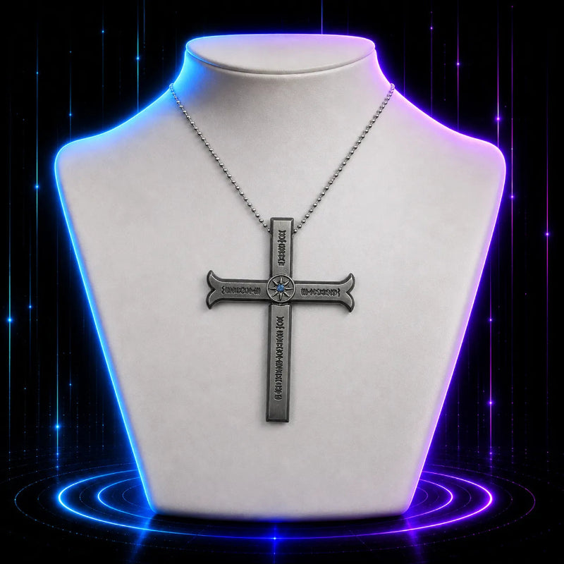 Sovereign Cross Blades Anime Necklace