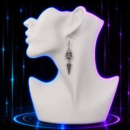 Galactic Trooper Helmet Movies Earrings