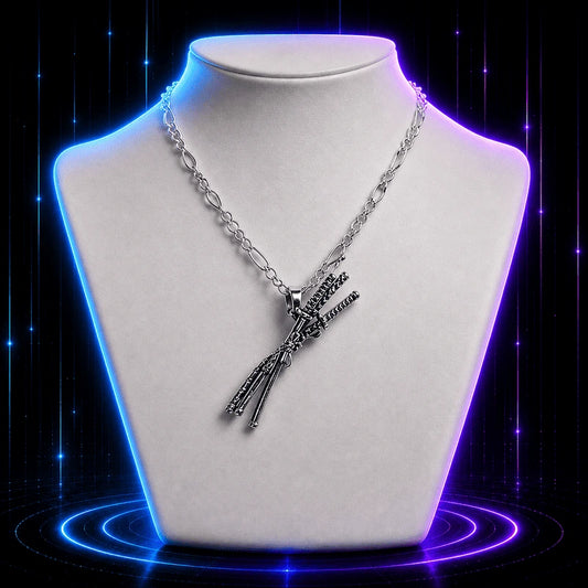 Triple Sword Necklace