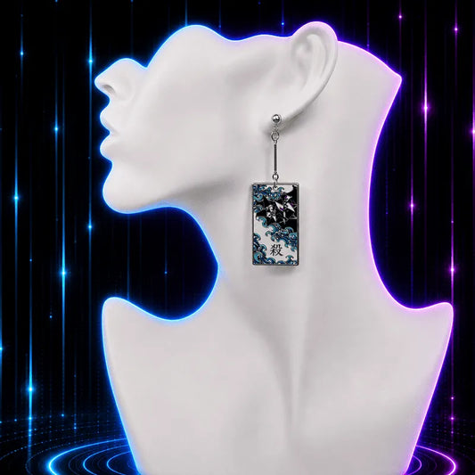 Windmills Hanafuda Anime Earrings
